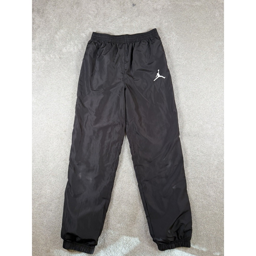 Jordan Boys L Black Windbreaker Track Pants Jumpman Logo Mesh Lined C719-023